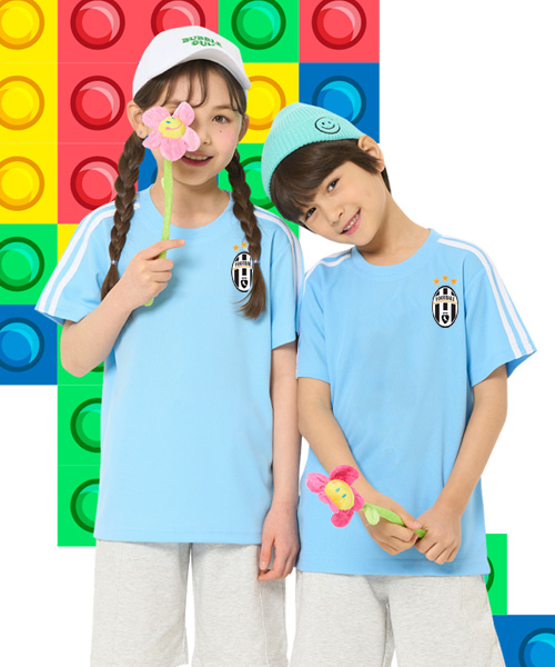 아동 숄더2선반팔 블루 반티 N (상의기준) 원하는 인쇄 문구와 번호로 변경 가능해요 !