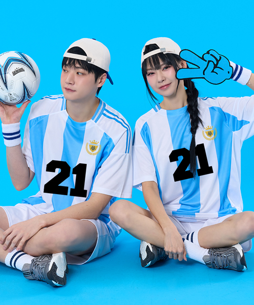 축구반티 아르헨티나 홈형 A-2024MH 원하는 인쇄 문구와 번호로 변경 가능해요 !