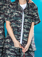 디지털 카모 군복 상하의 반티