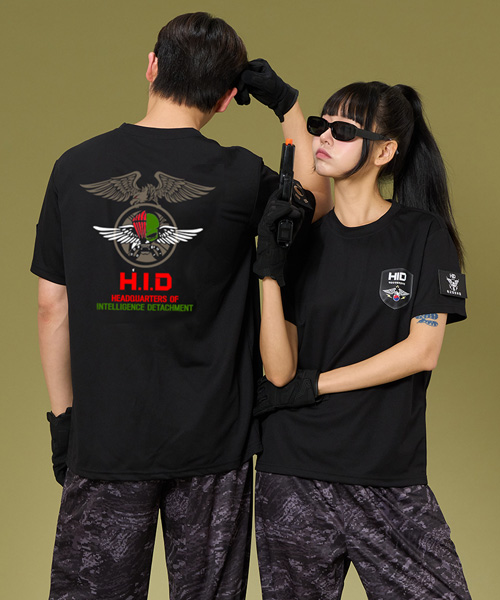 강철부대 HID 독수리 반팔 블랙 반티 N (상의기준)
