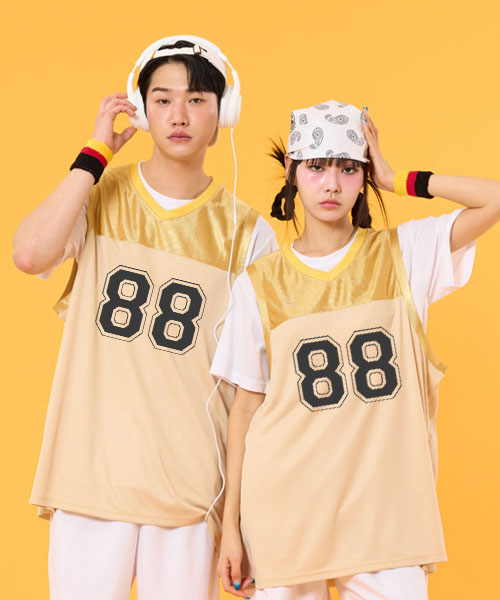 골드 글로시나시 반티 N (상의기준) 원하는 인쇄 문구와 번호로 변경 가능해요 !