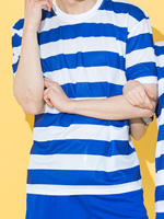 단가라 반팔 (블루)
