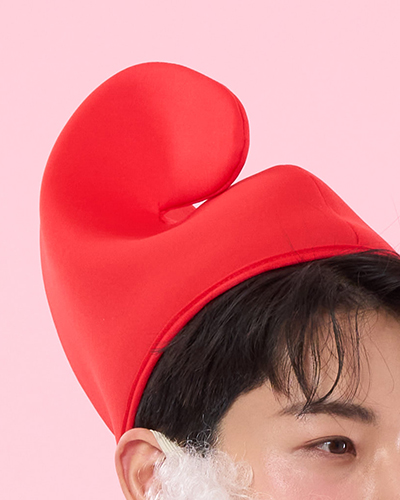 머프모자 레드