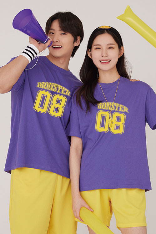 몬스터 오버핏 티셔츠 반티 (상의 기준 가격) 원하는 인쇄 문구와 번호로 변경 가능해요 !