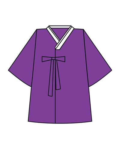 남자 저고리(보라)