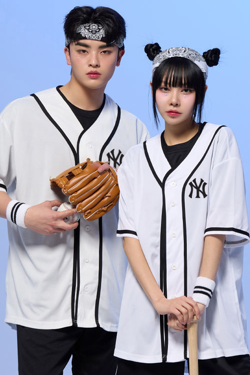 화이트 베이직 베이스볼 반티 N (자켓기준)