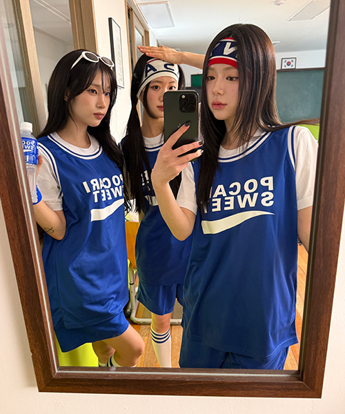 [당일택배출발] 블루봉봉 나시 반티 N (나시 기준 가격) 원하는 인쇄 문구와 번호로 변경 가능해요 ![주문제작]