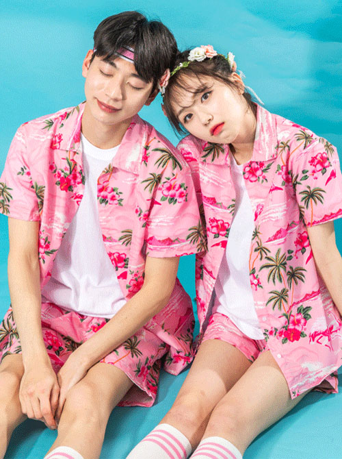 핑크 플라밍고 반티 N (상의남방 기준 가격)