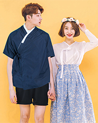 [당일택배출발] 봄바람한복 블루 반티 T  (여자 한복 기준 가격)