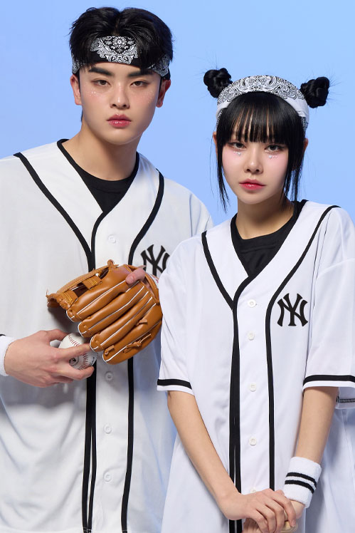화이트 베이직 베이스볼 반티 N (자켓기준)
